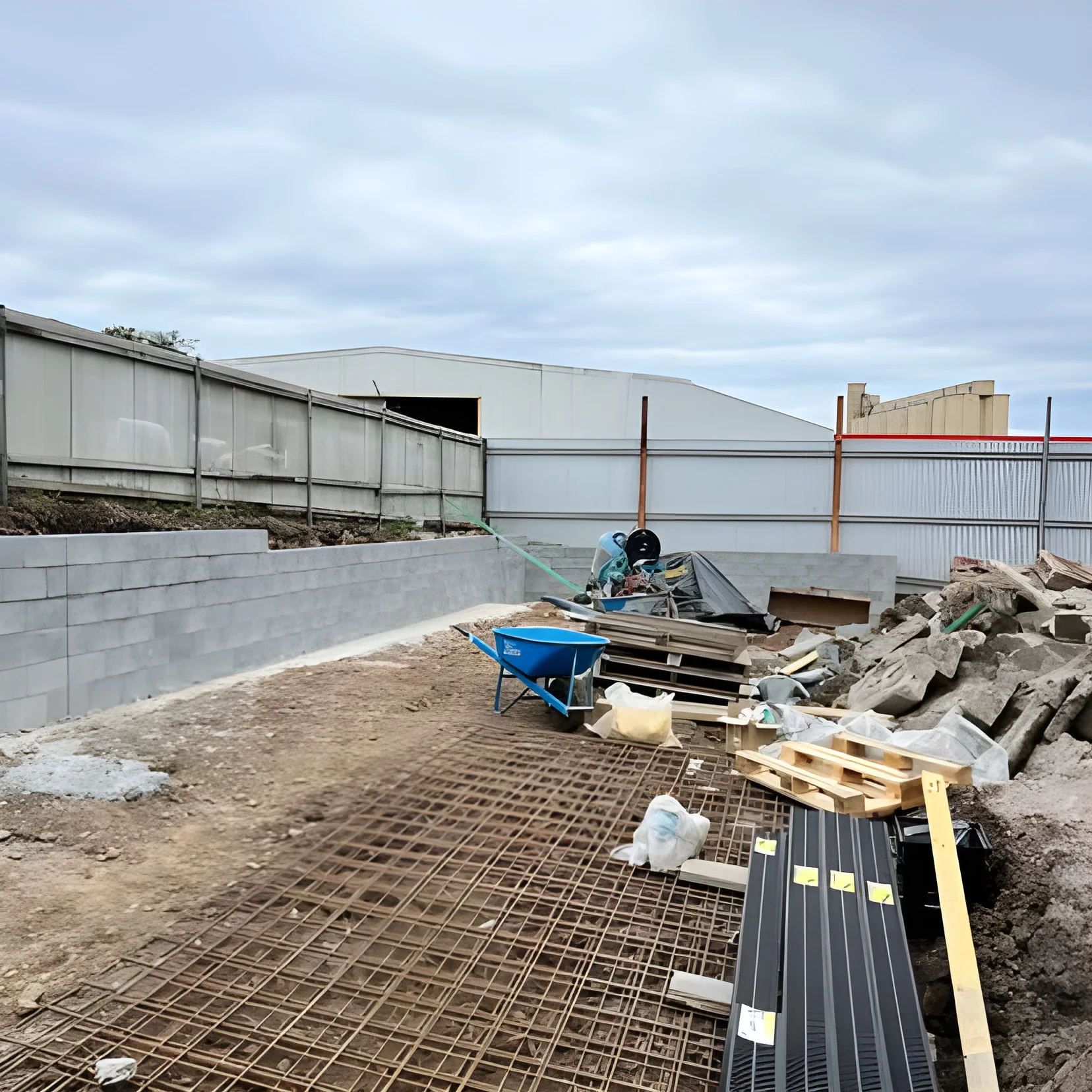 Site cleared and retained ready for a new build