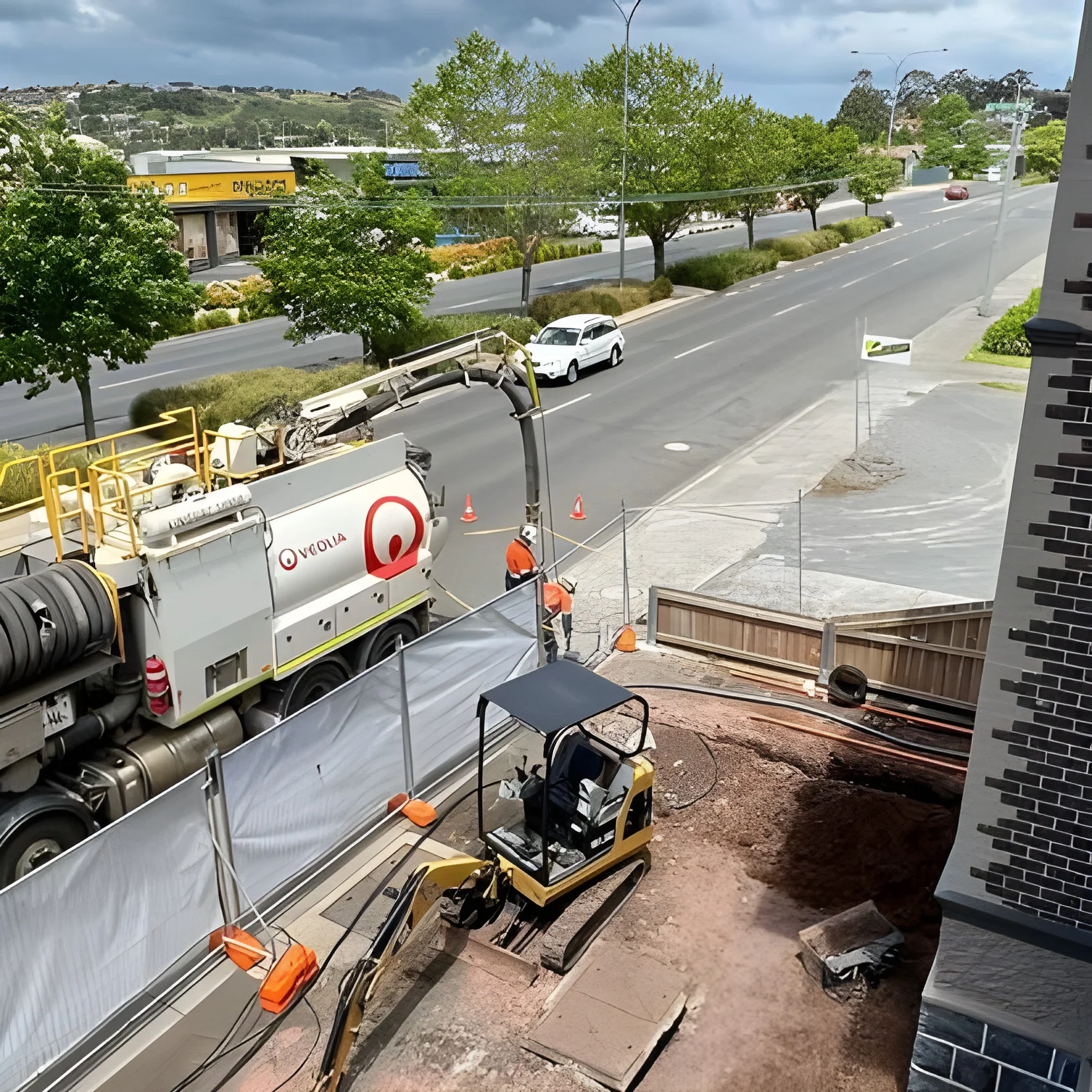 Demolition and civil works on an urban Devonport site