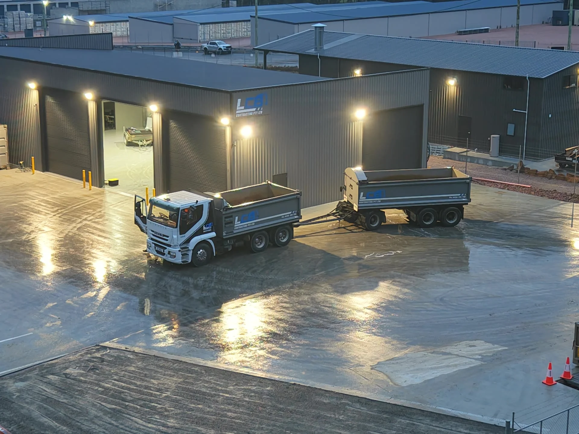Truck & dog combinations, LCB Contracting fleet